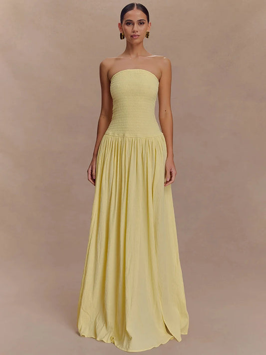 Citrine Backless Maxi