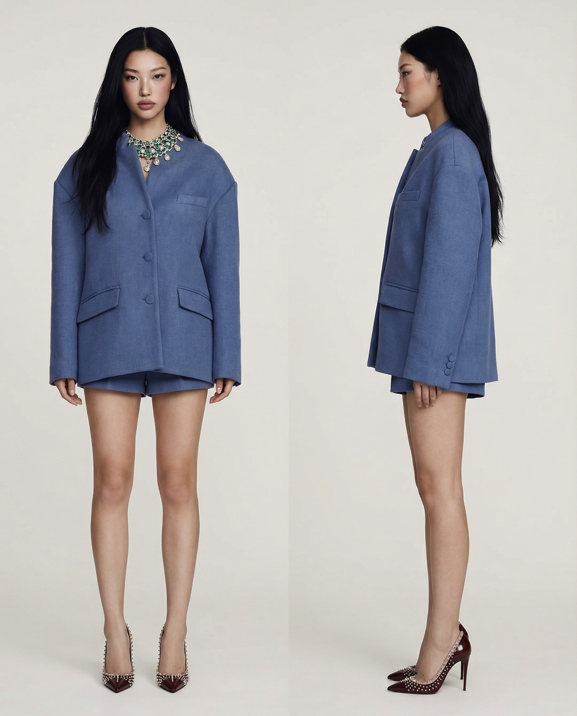 Relaxed Tailored Set Women Chic Comfortable Matching Outfit 