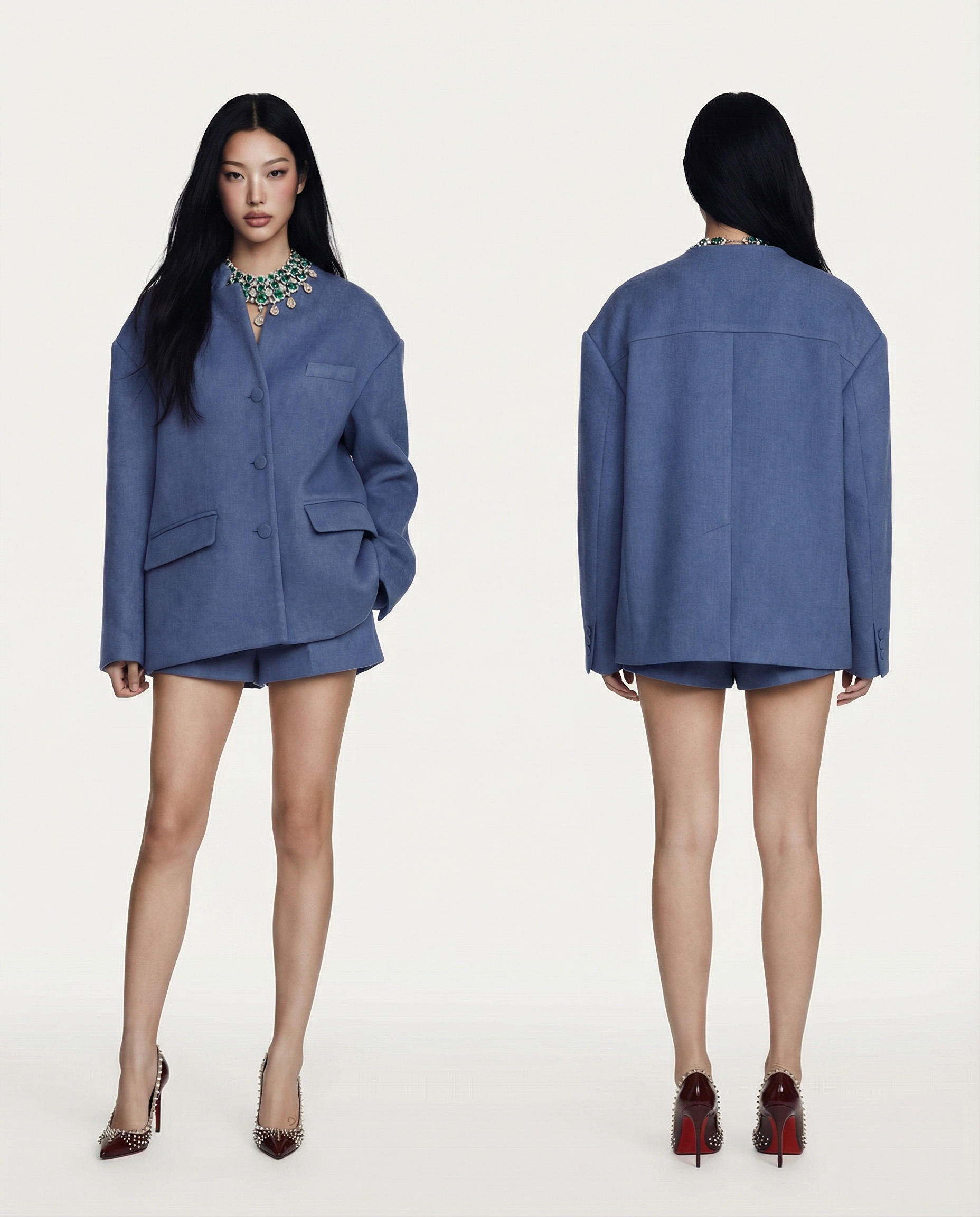 Relaxed Tailored Set Women Chic Comfortable Matching Outfit 