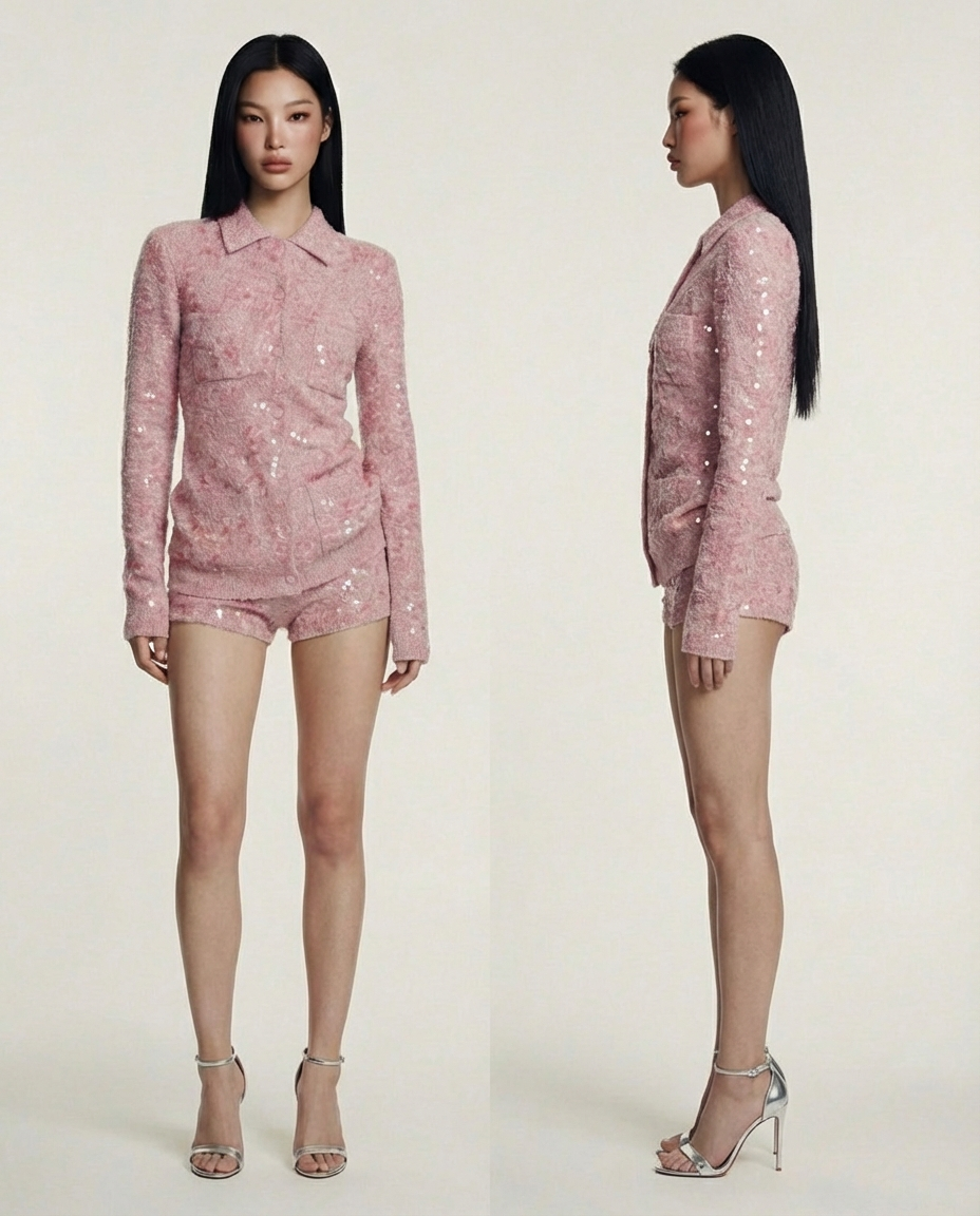 Sequin Skin Set Blush Long Lasting Shimmer Makeup Kit