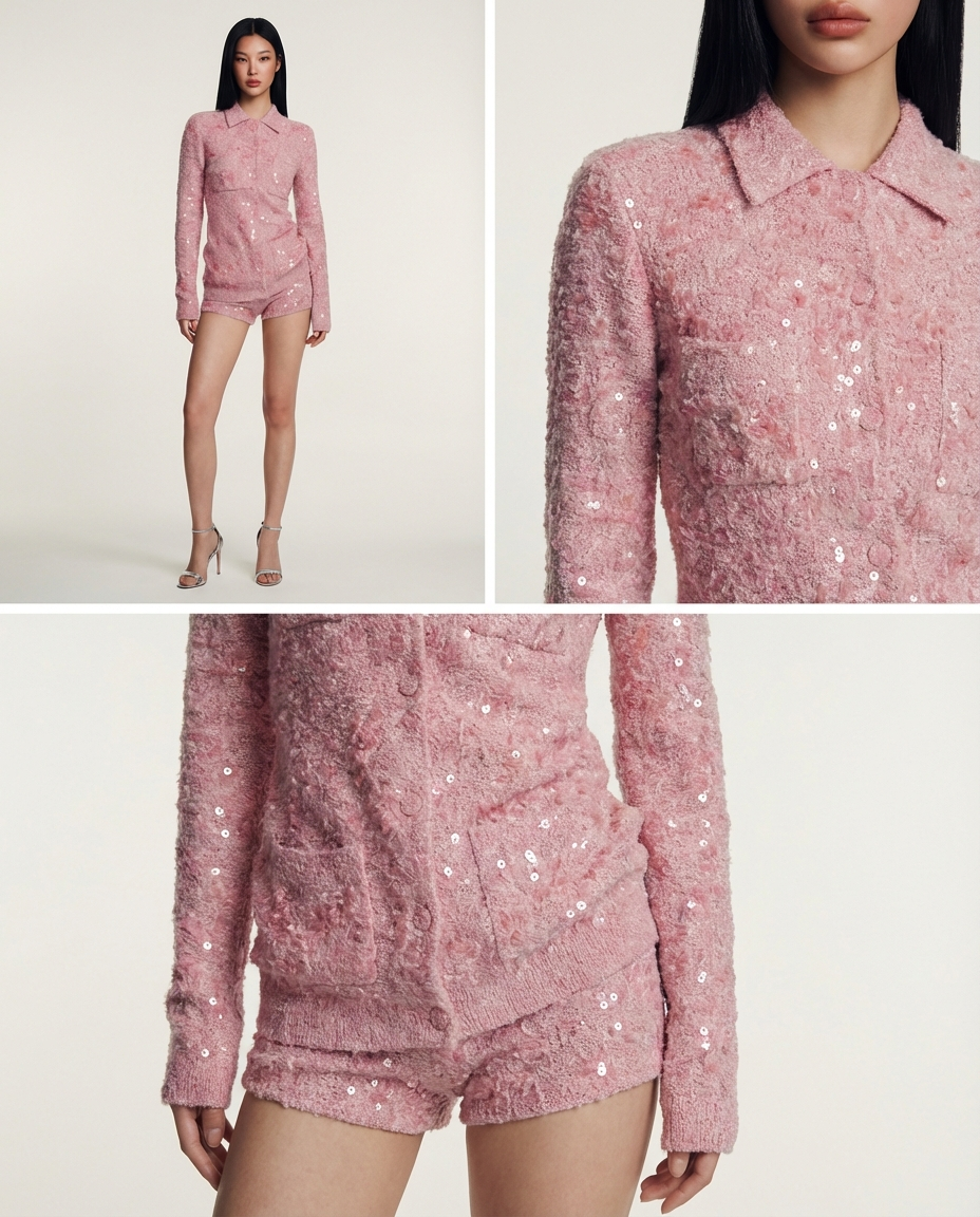 Sequin Skin Set Blush Long Lasting Shimmer Makeup Kit