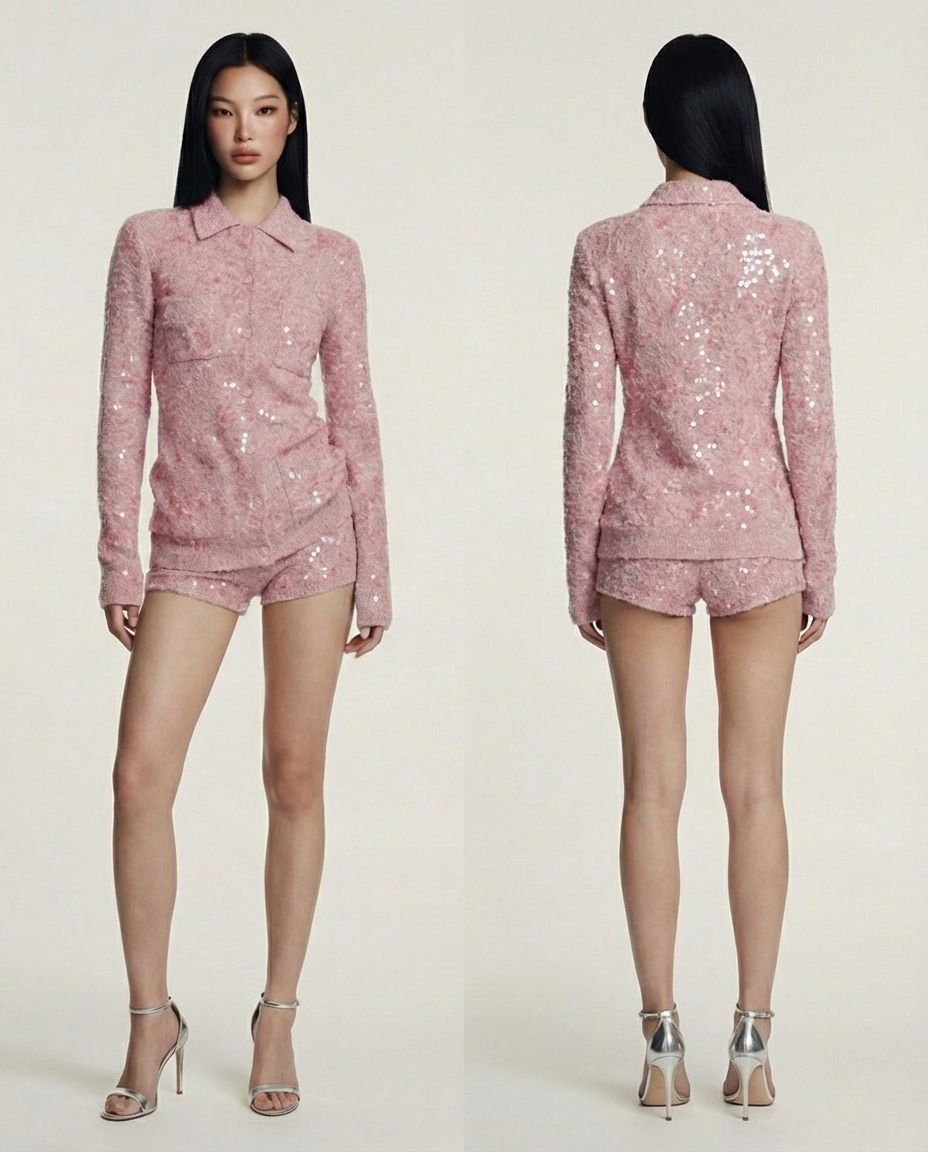 Sequin Skin Set Blush Long Lasting Shimmer Makeup Kit