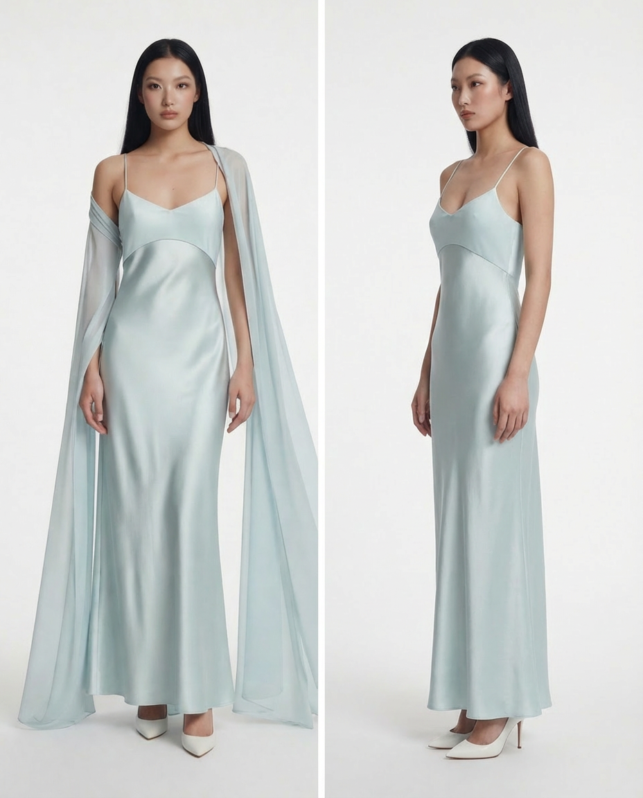 The Serene Veil Gown
