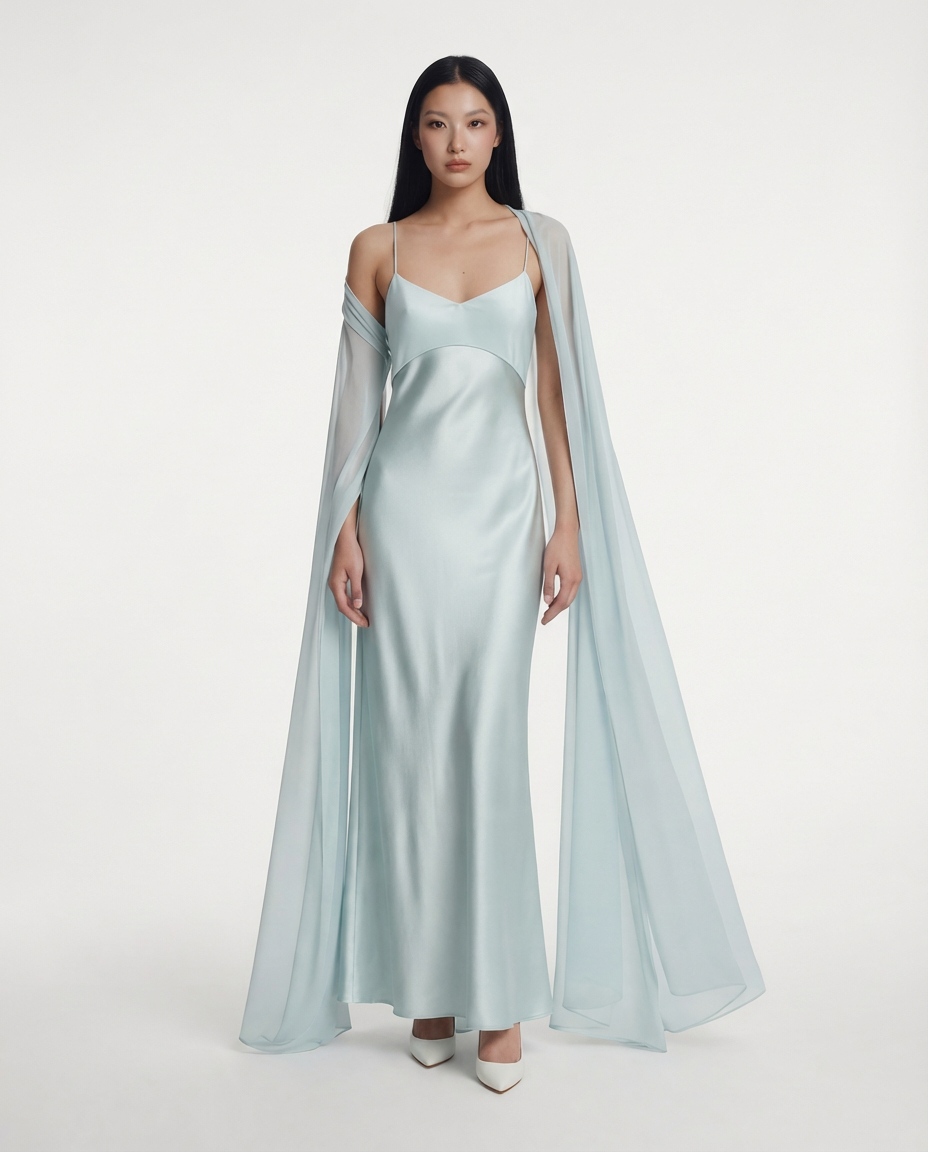 The Serene Veil Gown